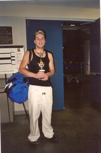 Chris at martial arts studio